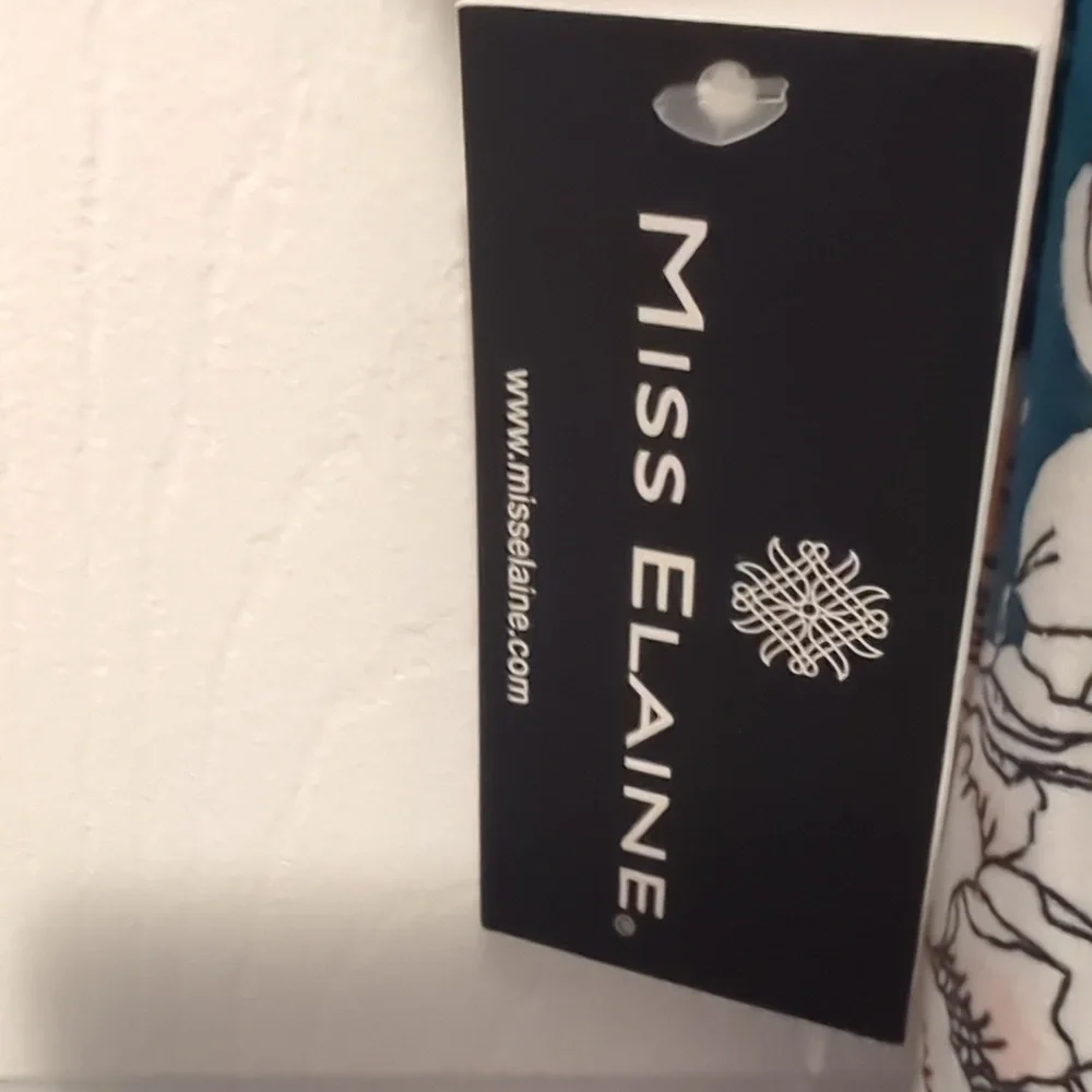 Teal Floral Long Sleeve Dress - Picture 6 of 6